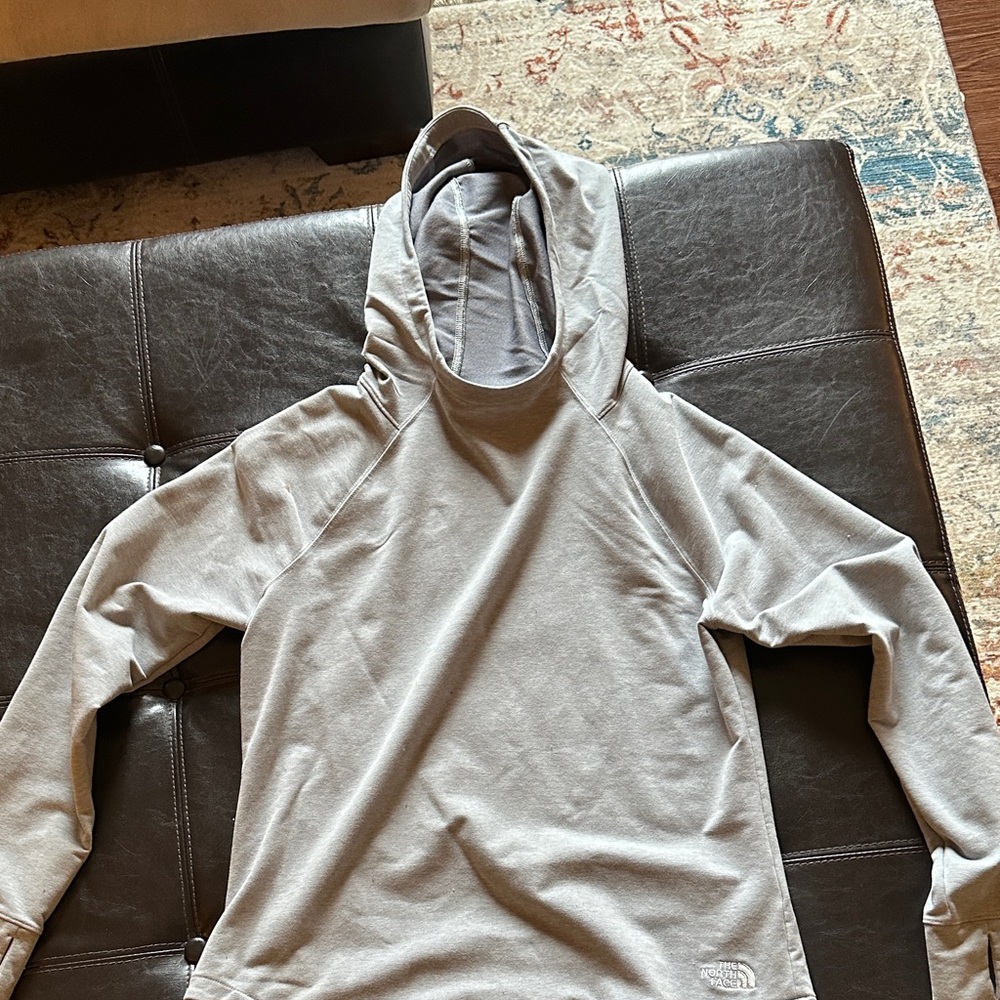 The North Face Light Gray Hooded Pullover